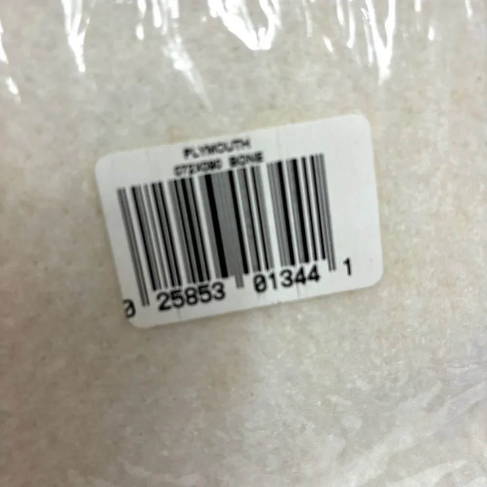 Plymouth 100% Polyester Cream Blanket NWT Vintage - Picture 11 of 11